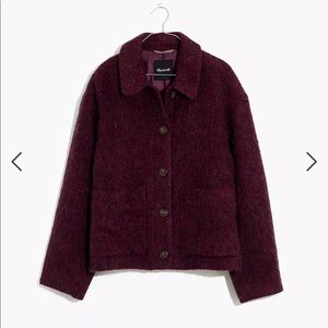 Madewell Burgundy Wool Jacket